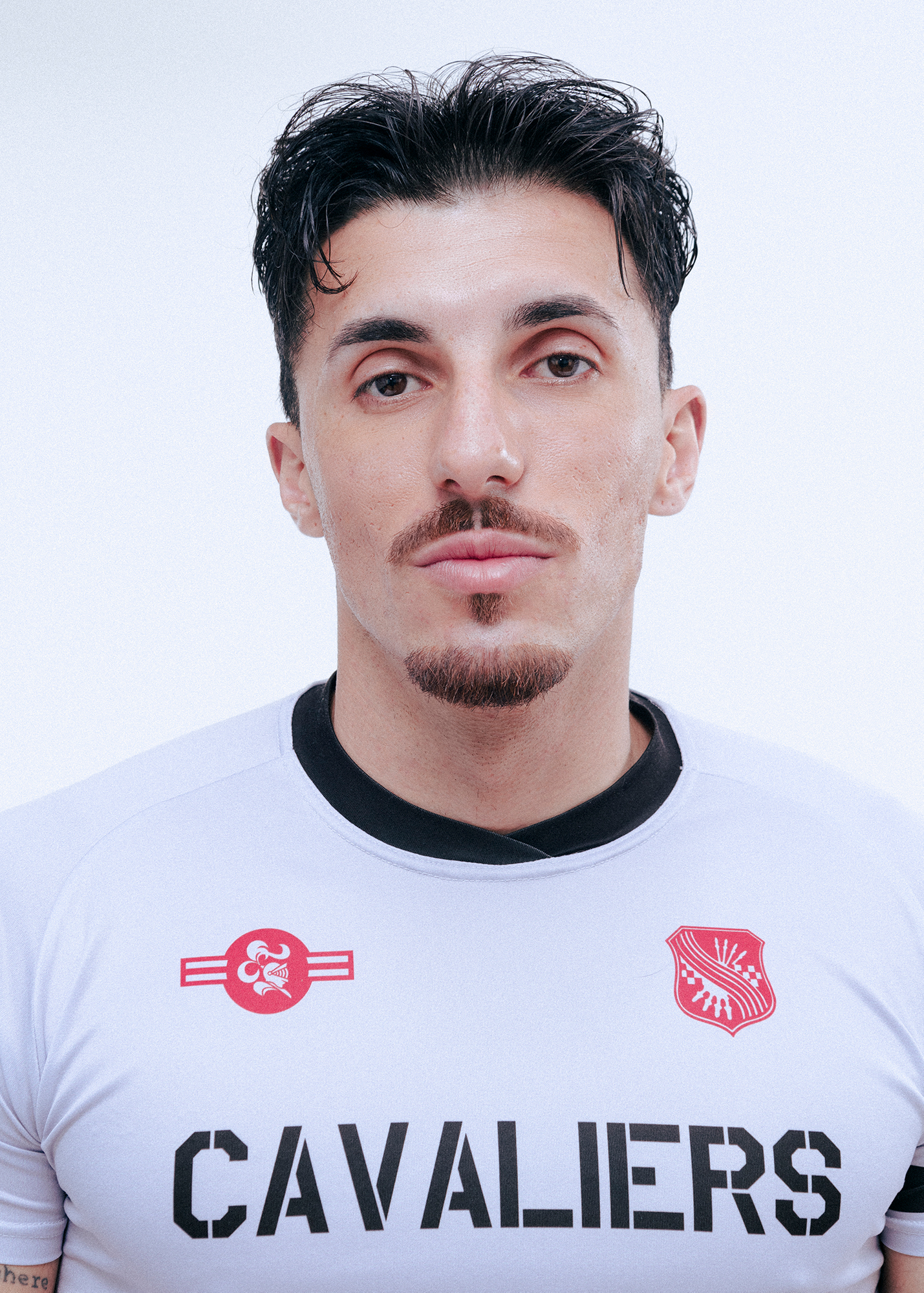 Man wearing Cavaliers jersey portrait